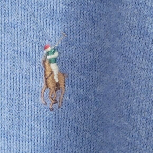 Polo Ralph Lauren ESTATE RIB Men's 1/4 Zip Light Blue Size XXL Sweater - Picture 3 of 14